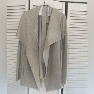 Helmut Lang Cotton Draped Cardigan Jacket